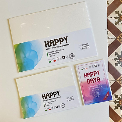 Giấy vẽ màu nước HAPPY 300gsm