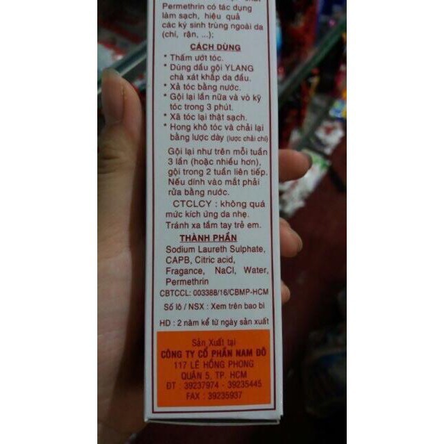 Dầu gội trị chấy Y Lang Chí 100ml