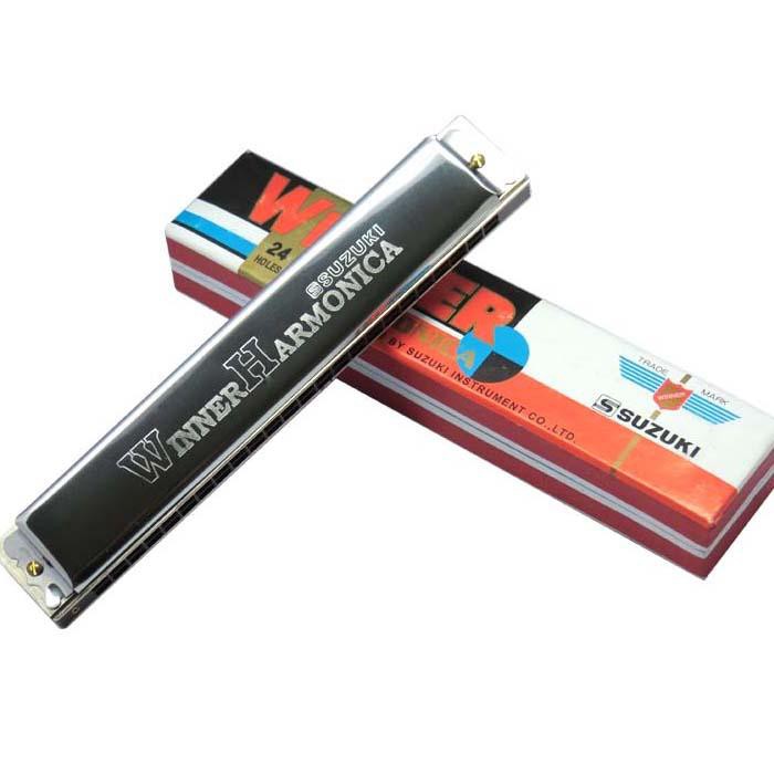 [ Giá Tốt ] (Ảnh ) Harmonica tremolo Suzuki Winner 24 lỗ cho người mới tập