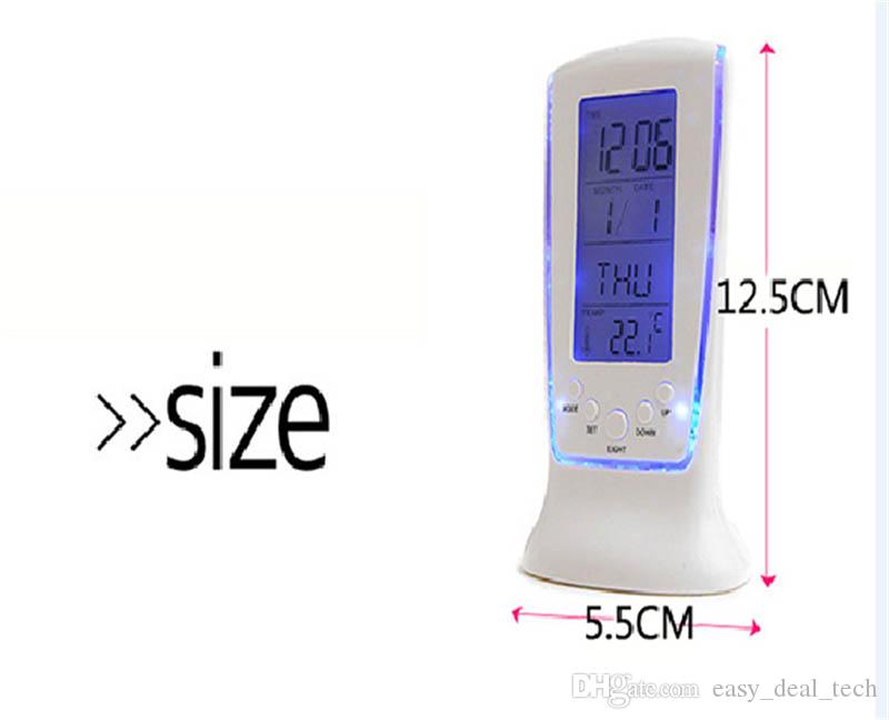 [HCM]Đồng hồ Digital - Ánh sáng xanh (Digital Blue LED Square Alarm Clock)