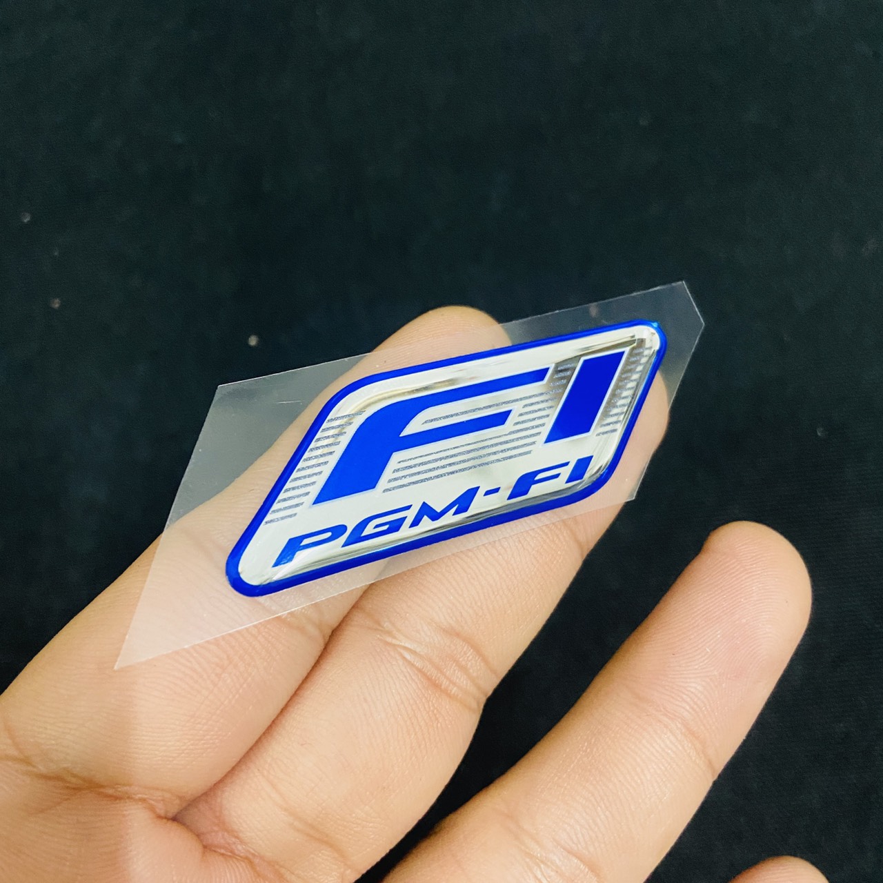 [TEM ZIN] Tem PGM-FI NHỰA DẺO DÁN XE MÁY CAO CẤP (MÀU XANH DƯƠNG)