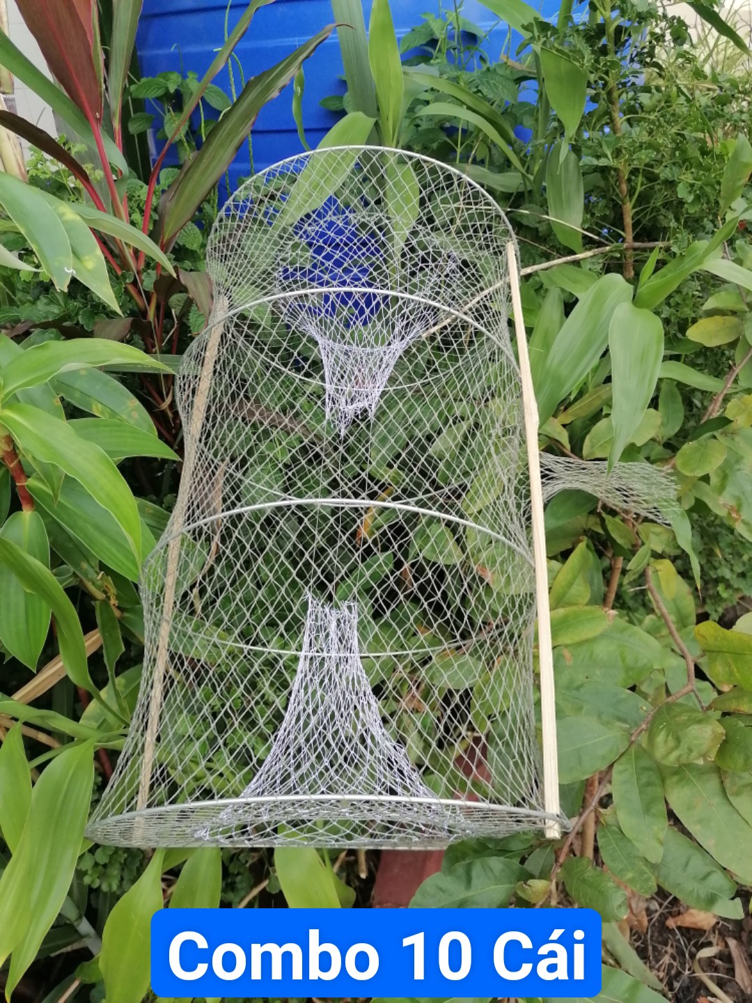 Lờ cá lóc ( Combo 10 cái, 4 Vành Kẽm, 30cm X 50cm )