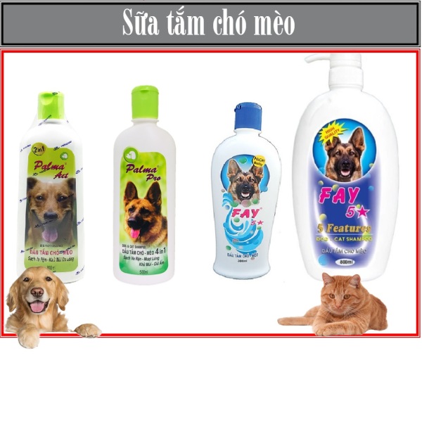 Sữa tắm cho chó mèo FAY (4 loại) Dầu Tắm Chó mèo sữa tắm thú cưng Mượt lông thơm lâu và diệt ve rận