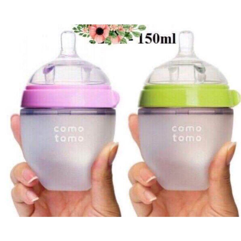 Bình sữa cho bé, bình sữa Comotomo hàn quốc, đủ size 150ml/250ml, núm ti siêu mềm, chống đầy hơi cho bé