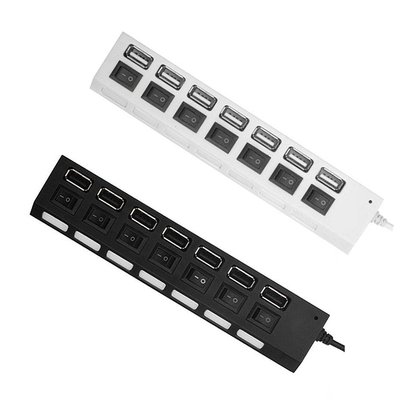 USB Hub 2.0 USB Splitter Multi Hub Adapter USB Several Ports Power Adapter with Switch Accessories for PC Laptop