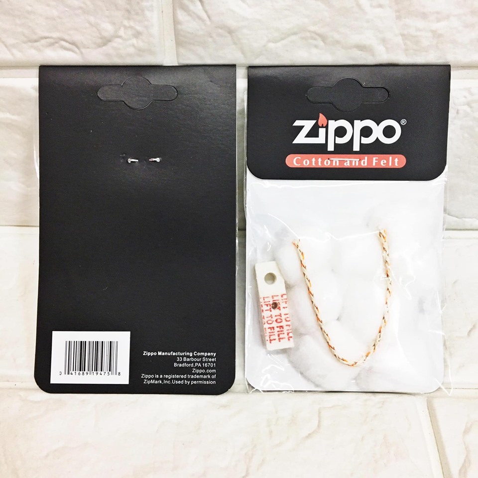 [HCM]Phụ Kiện SET Bông Gòn Zippo ( Kèm Chặn Xăng Và Bấc)