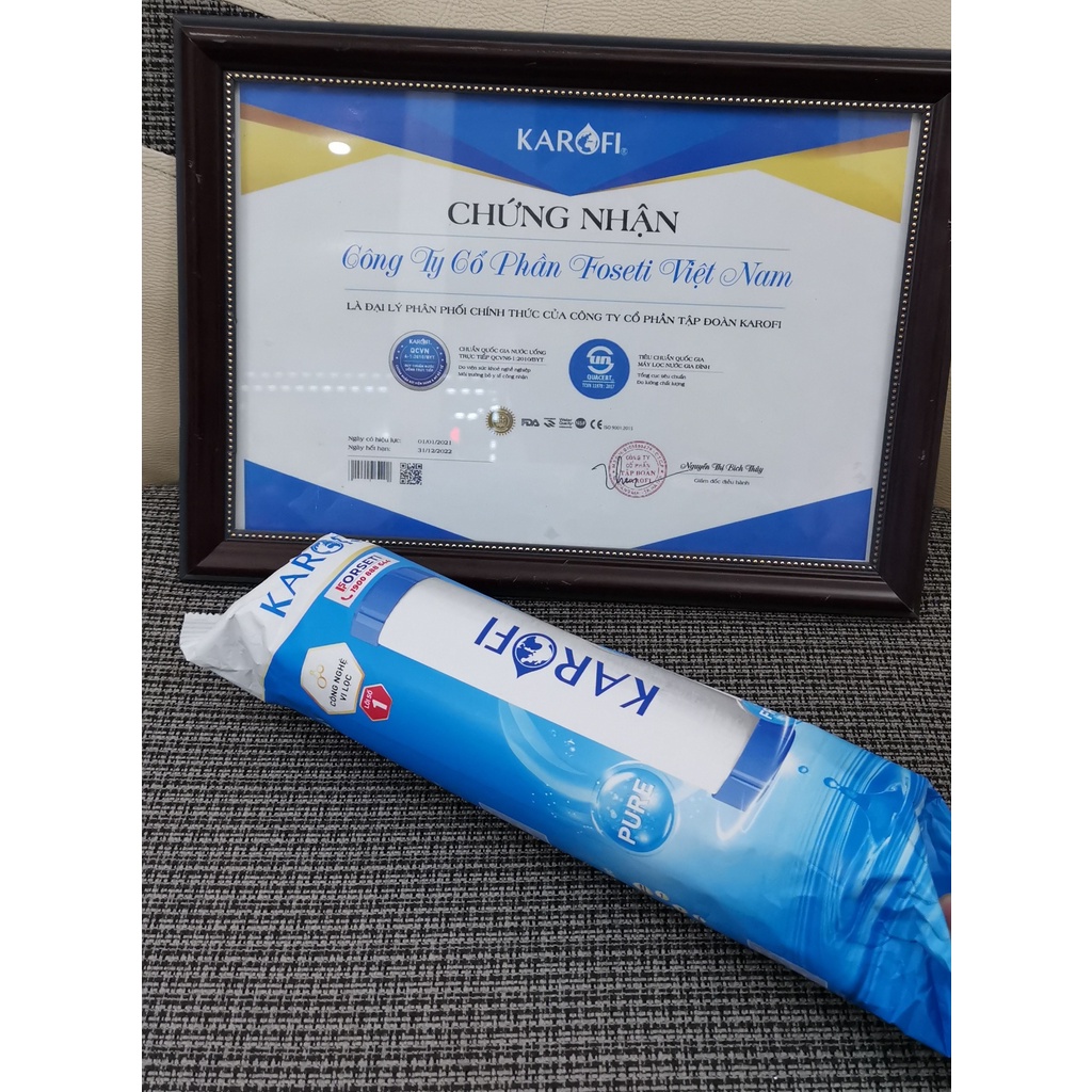 Combo 3 lõi lọc thô + 1 màng RO Karofi