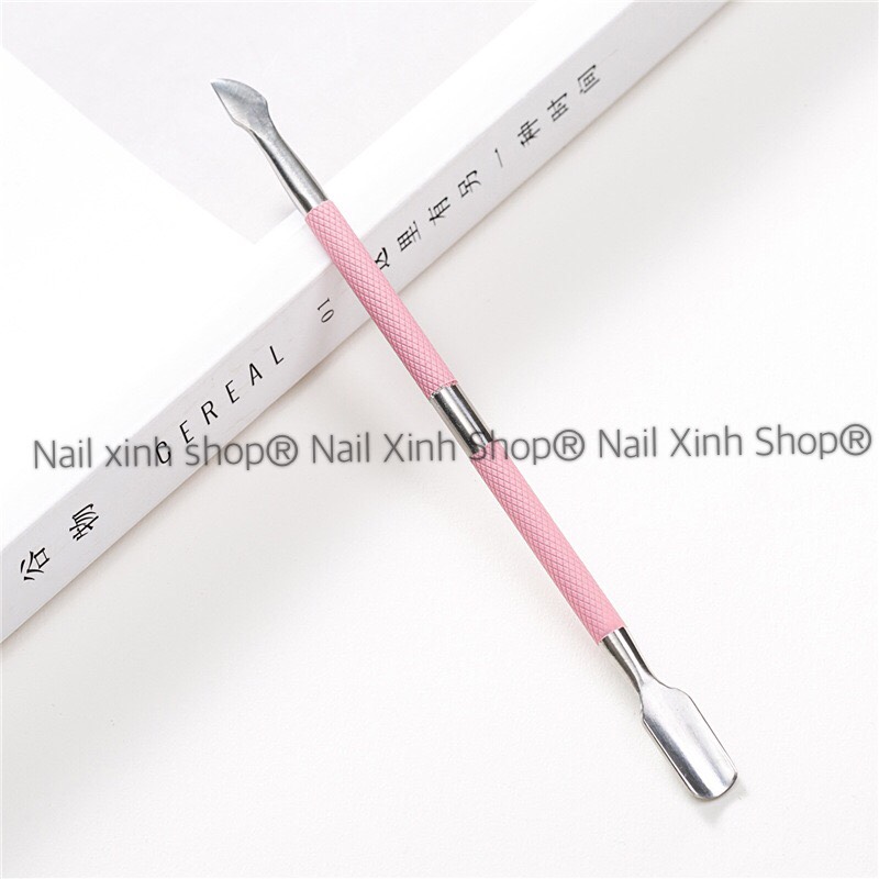 Cây sủi da, đẩy da inox, dung cụ nail cao cấp (2 đầu đa dụng, tiện lợi)