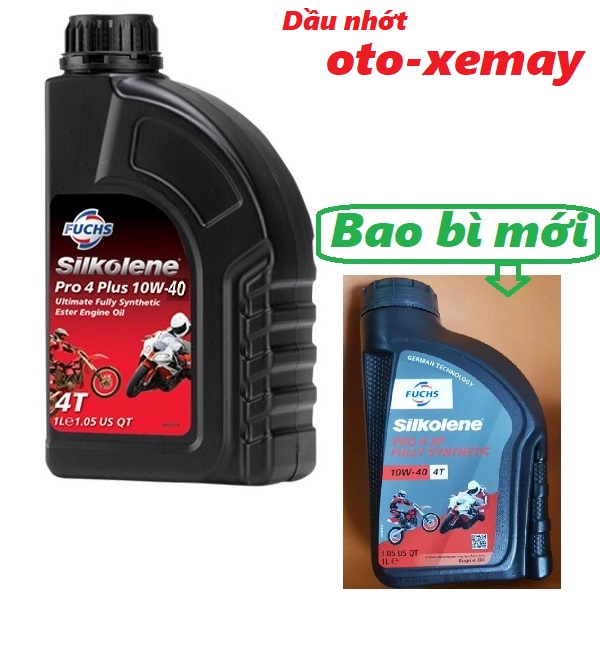 Nhớt  Fuchs Silkolene pro4 10W-40 chai 1l, nhớt fuchs 10w40 nhớt tổng hợp Made in UK--