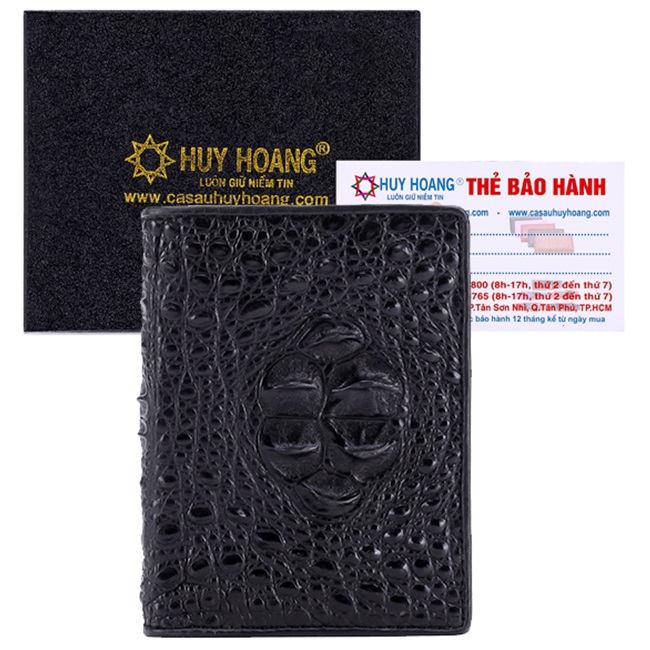 Men's black, brown red, gold cow genuine crocodile leather wallet hk22ecu 37-38-39