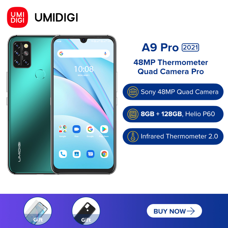UMIDIGI A9 Pro (4GB/64GB) Phone - 6.3 FHD+ Standard Screen - 100% Brand New -Android 10-12 Months Warranty-Free Shipping