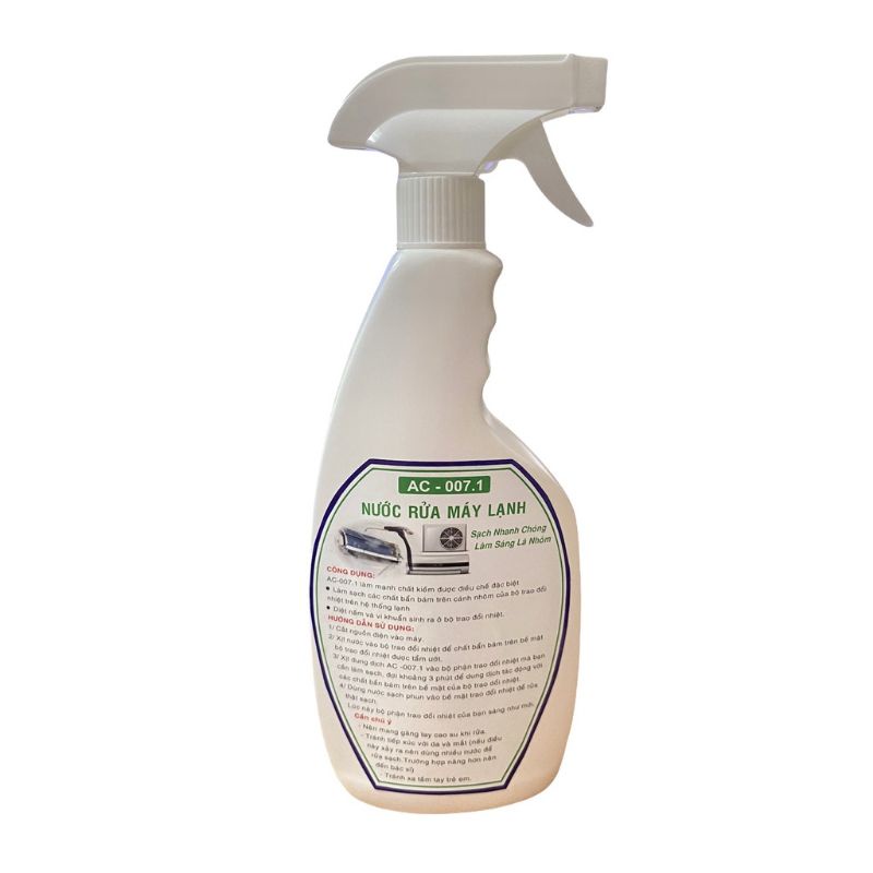 Nước rửa máy lạnh AC - 007.1 dung dịch vệ sinh máy lạnh dàn lạnh