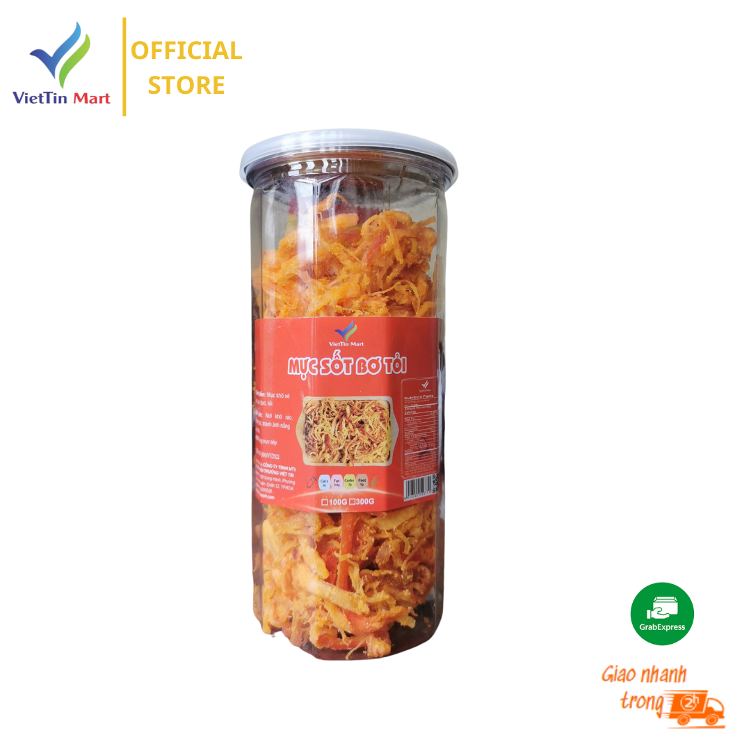 300g mực bơ tỏi thơm ngon | viettin mart