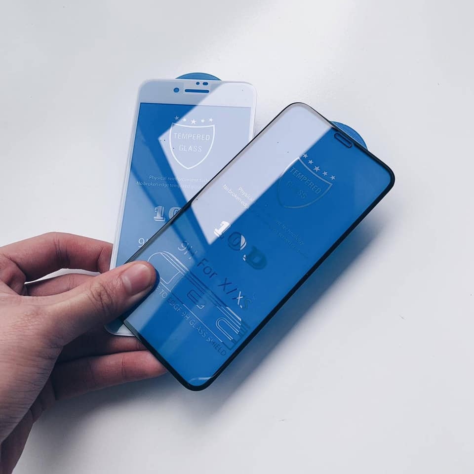 Cường Lực IP  Full màn 10D - Cường lực ip (tặng khách giấy lau Khô - Ướt)