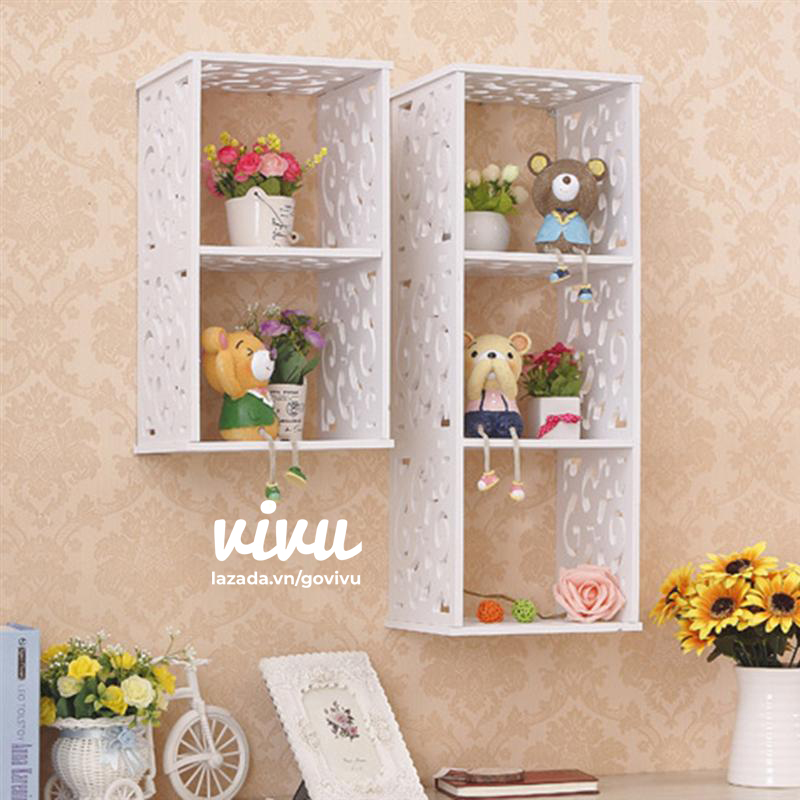 Shelf decoration square grid wall-mounted multi-choosed