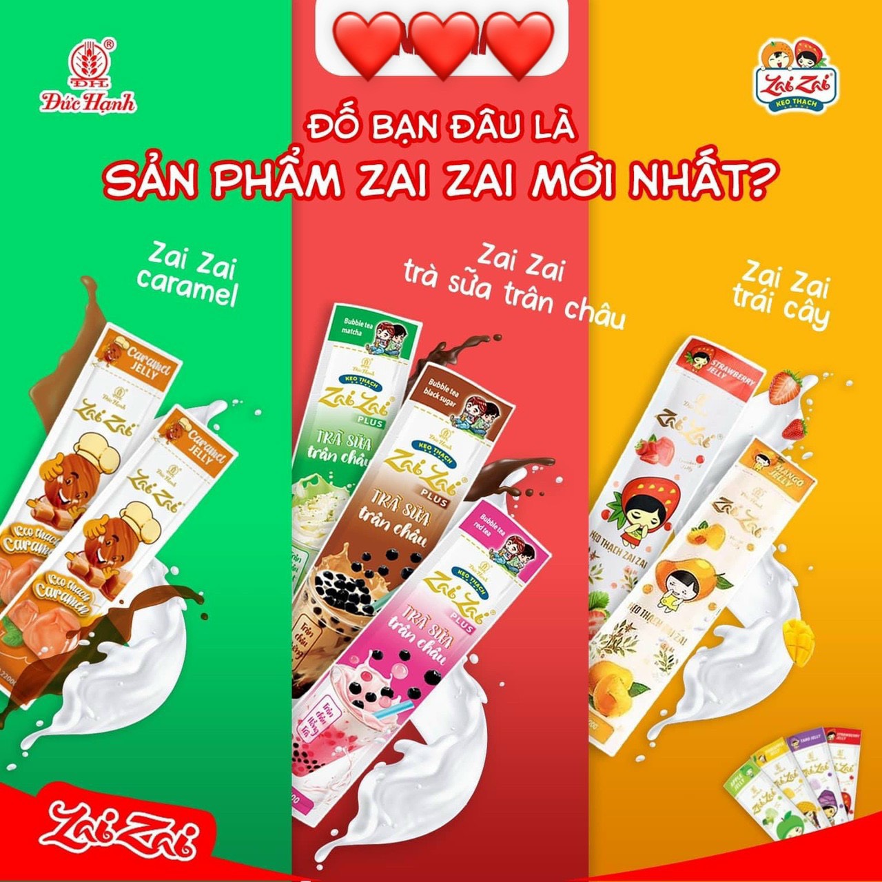 Thạch zai zai trà sữa chân trâu mới-Hàng chuẩn công ty