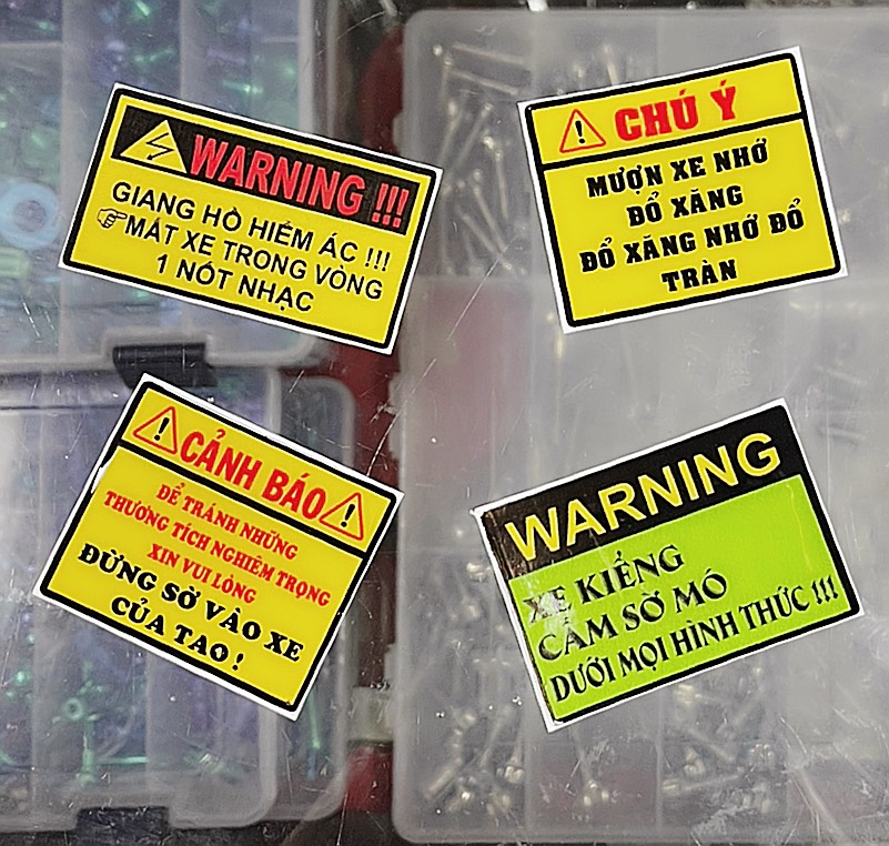 Tem Cảnh Báo Hài Hước Mẫu 3 Độc Lạ Nhất Hiện Nay (Giao mẫu ngẫu nhiên)