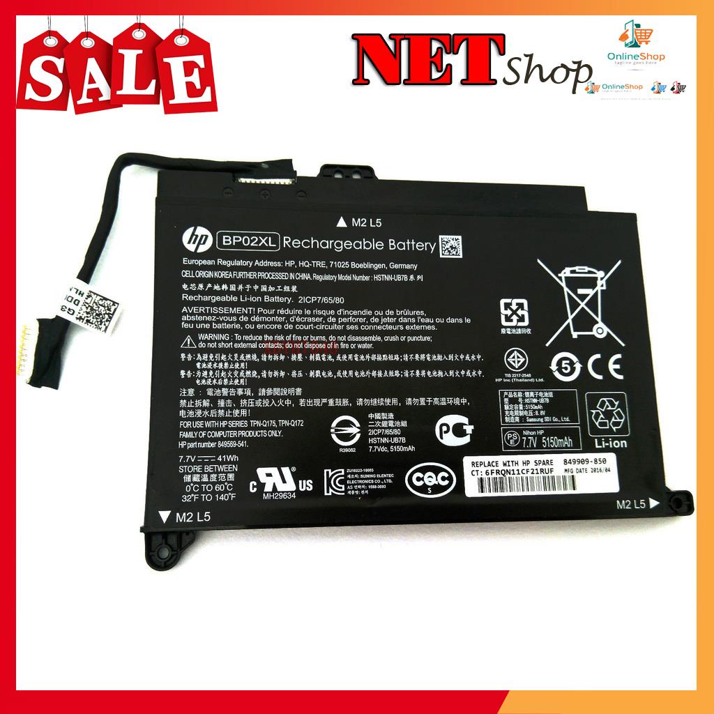 Pin laptop hp 41wh pavilion 15-au bp02xl battery