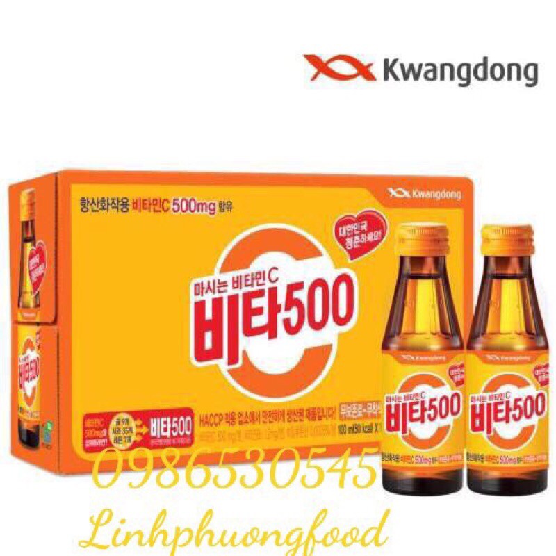 Nước uống vita500 100ml hàn quốc