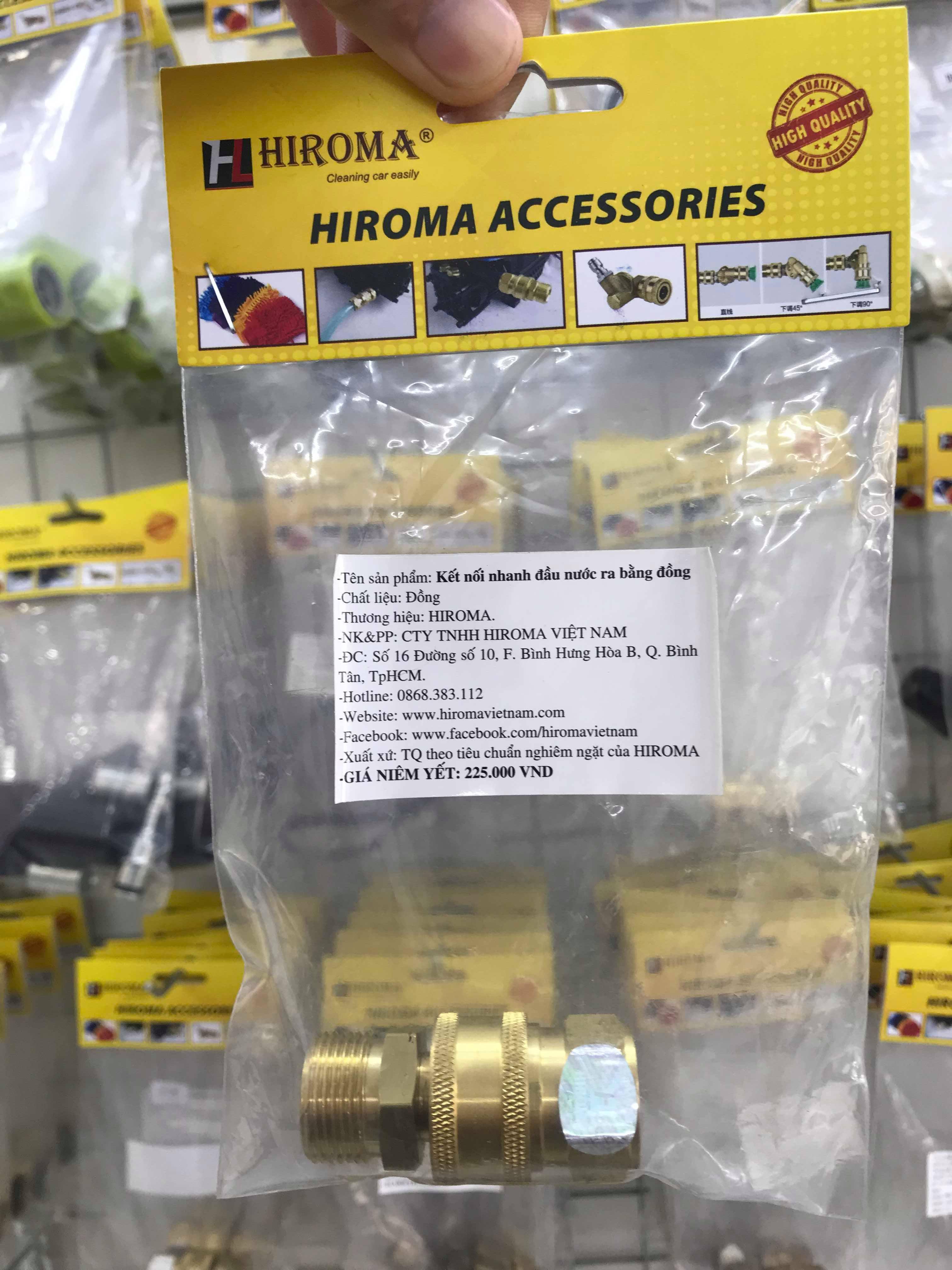 Đầu nước ra bằng đồng dành cho máy rửa xe HIROMA