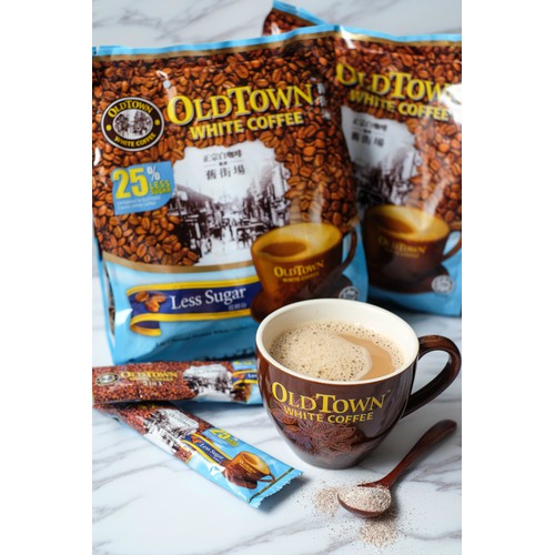 [MẪU MỚI 474g] Cà phê trắng hòa tan 3 in 1 Oldtown White Coffee - Ít đường