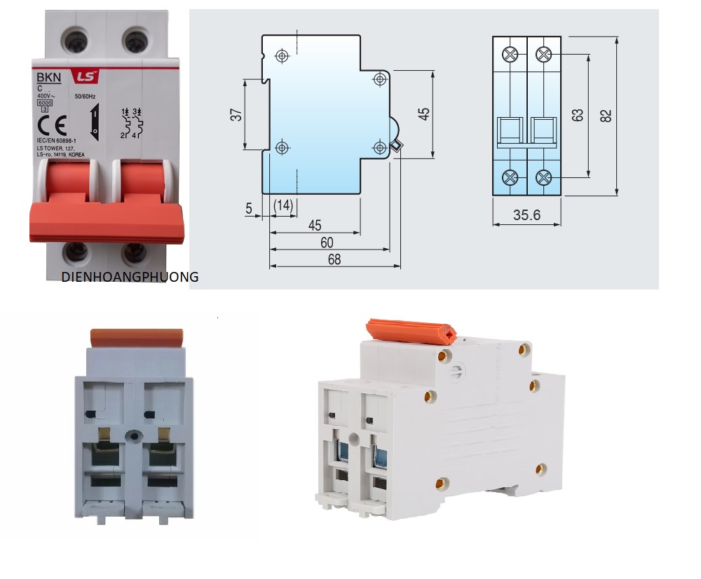 MCB - CB Tép LS 2 pha