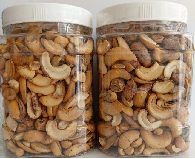 500g HẠT ĐIỀU RANG MUỐI LOẠI VỠ ( bể -  còn vỏ lụa )