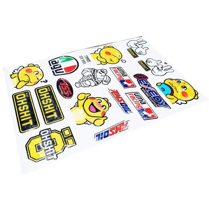 DECAL NỔI TRANG TRÍ XE - H051