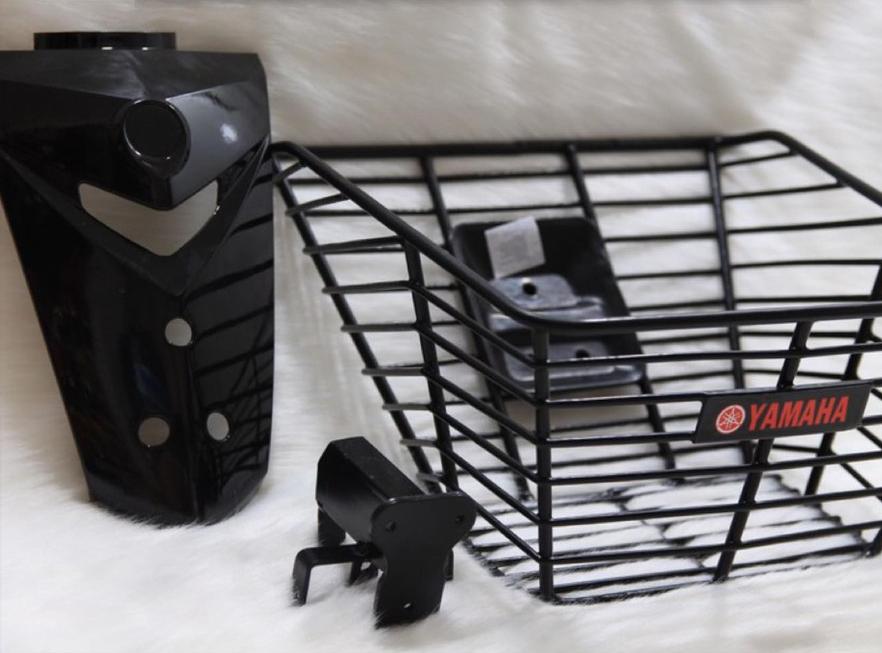 Rổ Sirius + Pát Rổ + Mặt Nạ màu Đen Tặng Kèm Ốc, ( có 3 lựa chọn: rổ ti tan, rổ sọc và inox ) cao cấp