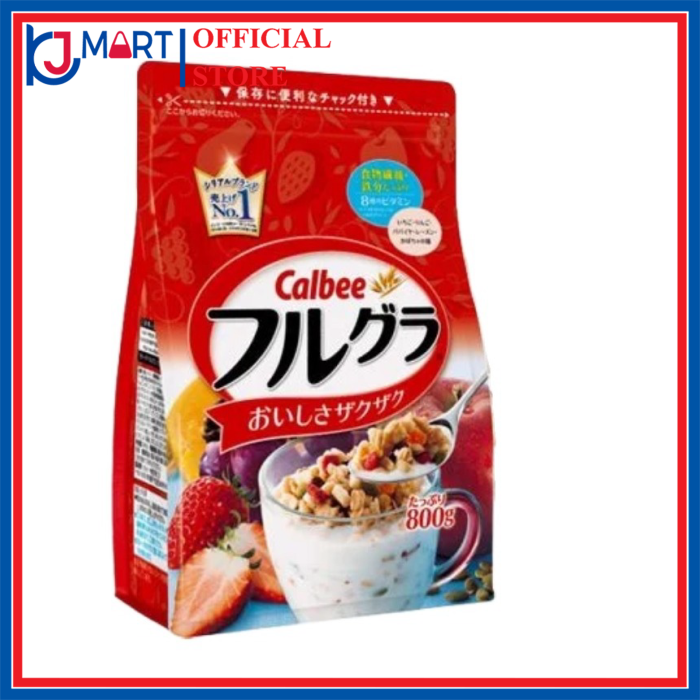 (HSD T7/2023) Ngũ cốc Calbee màu đỏ 750g Nhật Bản