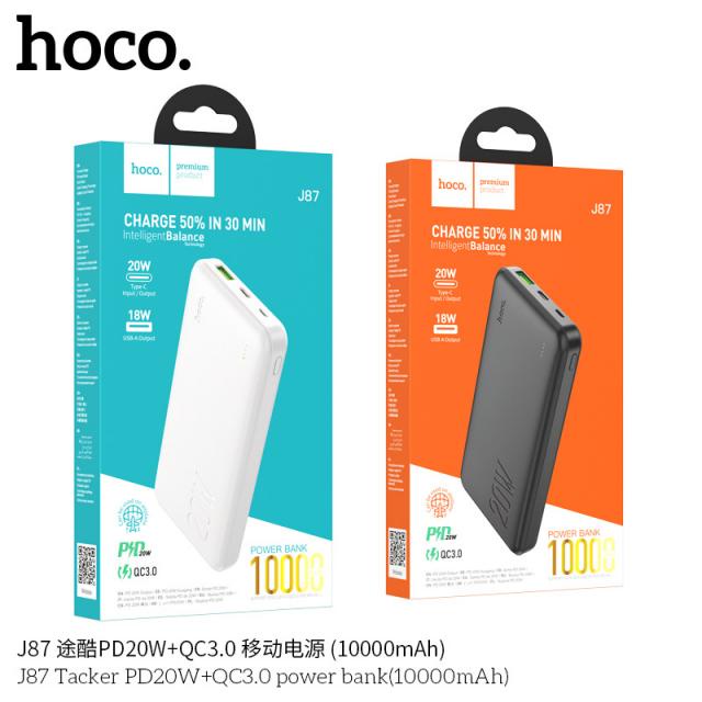 Sạc dự phòng Hoco J87 10.000mah sạc nhanh QC 3.0 và PD