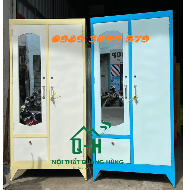 TỦ SẮT 2 CÁNH LỚN CAO CẤP GIAO NHANH FREESHIP HCM