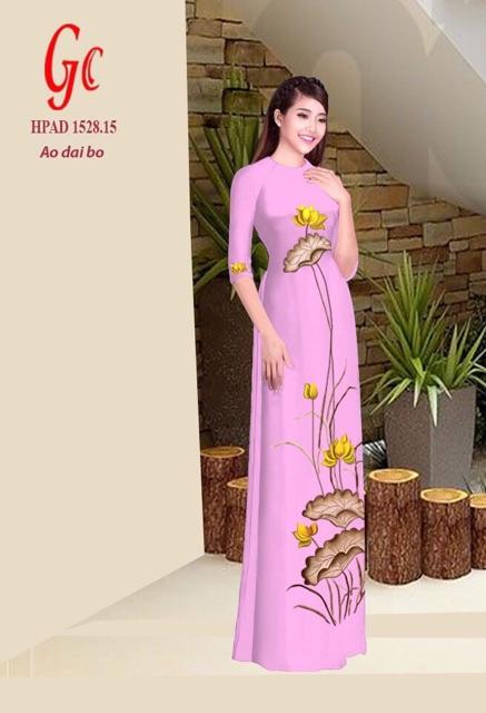 [HCM]Vải áo dài hoa sen