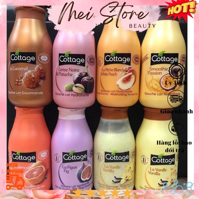 [GIẢM 5% ĐƠN 129K]💦 💦 Combo 2 Chai Sữa Tắm Cottage Pháp 250ml💦 💦