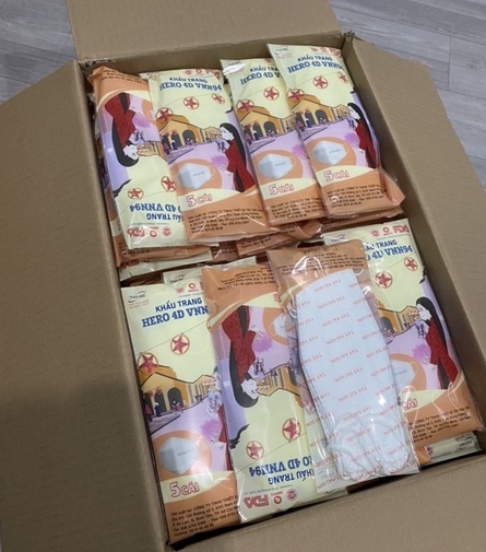 Khẩu trang kháng khuẩn cao cấp HERO 4D VNN94 (5c/hộp)