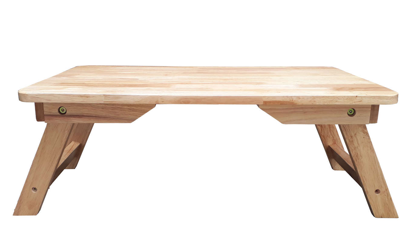 [HCM]Bàn trà chân thang 60x40x23cm bằng gỗ (Tự nhiên)