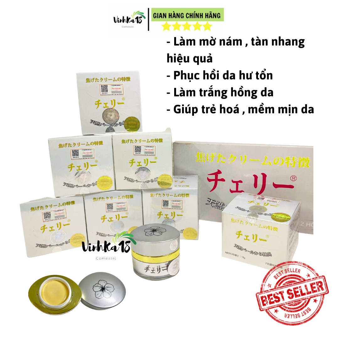 [ĐẠI LÝ] チェリー KEM FACE HOA ANH ĐÀO NHẬT BẢN [CHÍNH HÃNG] 15g