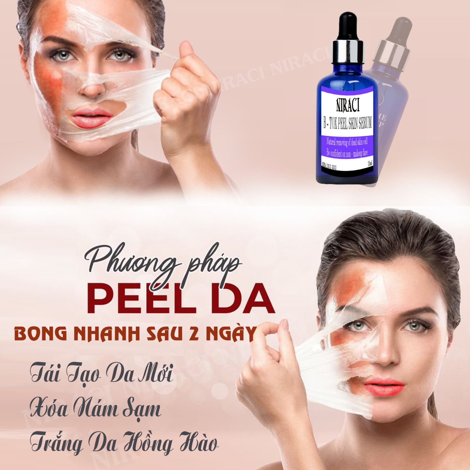 [HCM]Feel .Thay da .Xóa Nám .Trắng Da  Niraci Hàn Quốc