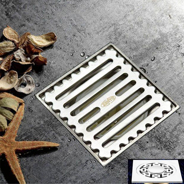 PHỄU THOÁT SÀN CHỐNG MÙI INOX NX130-L (98X98MM)