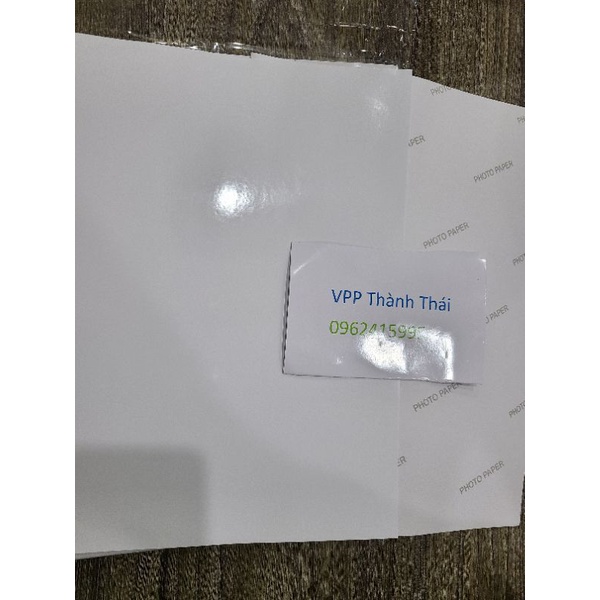 Giấy decal in ảnh a4 photo paper mặt bóng định lượng 135 gsm 50 tờ / tập - giấy decal in tem mác bóc dính