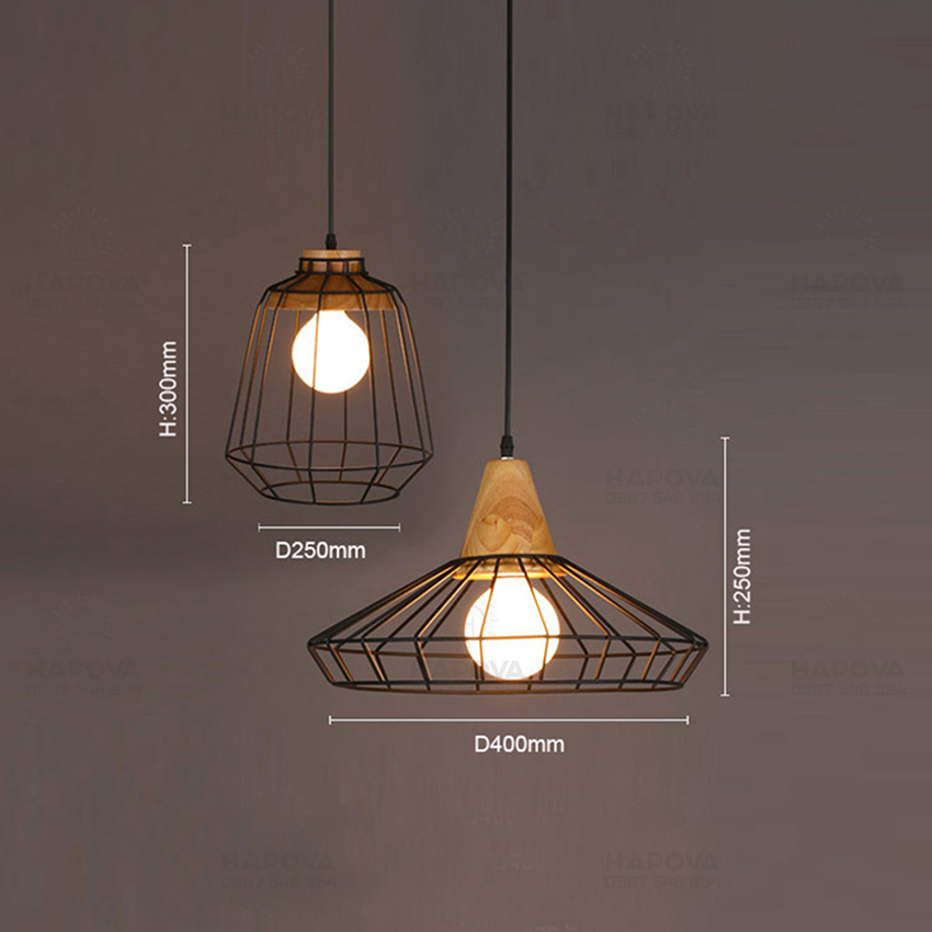 Đèn thả trần đĩa bay HAPOVA MIKIAS 2068