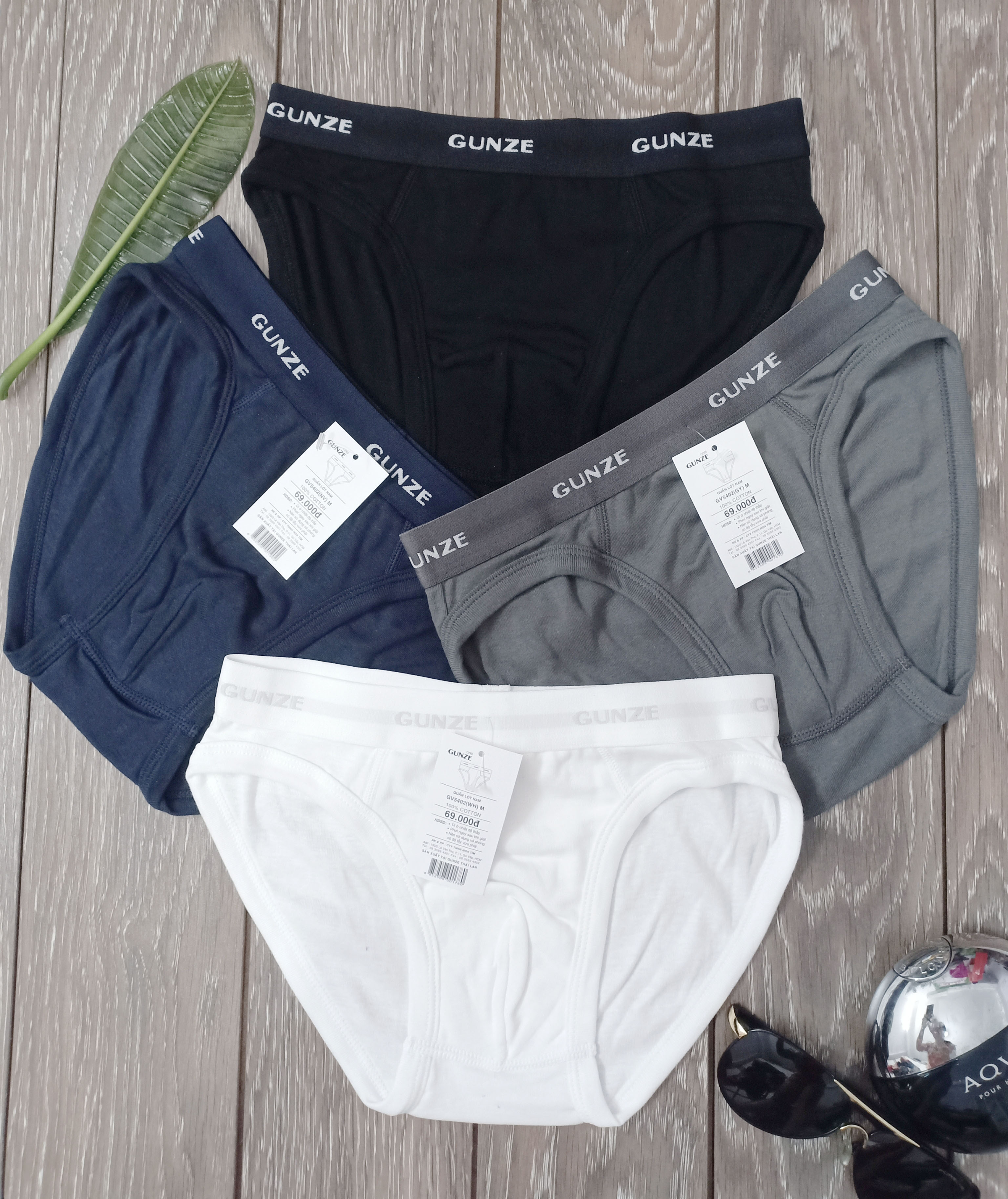 [HCM]Quần lót nam 100% thun Coton hiệu Gunze