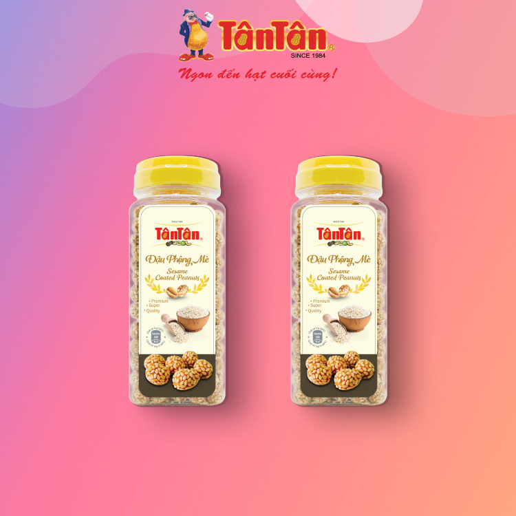 Combo 2 Đậu phộng Mè Tân Tân (240g/ hũ)