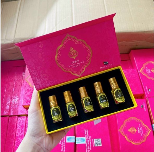 Set 5 chai tinh dầu nước hoa dubai