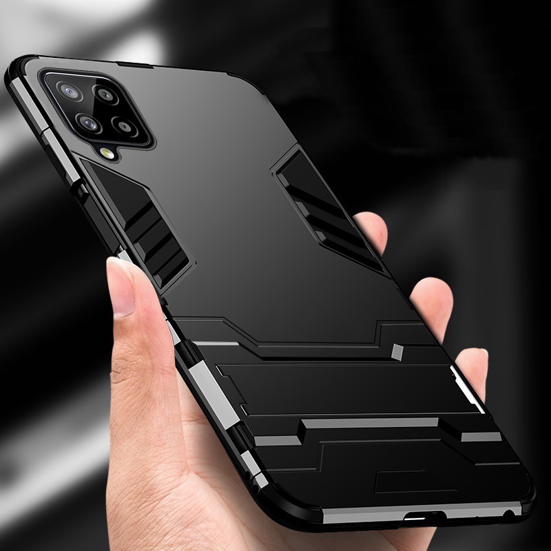 Ốp lưng samsung galaxy m12, a12 chống sốc iron man màu đen