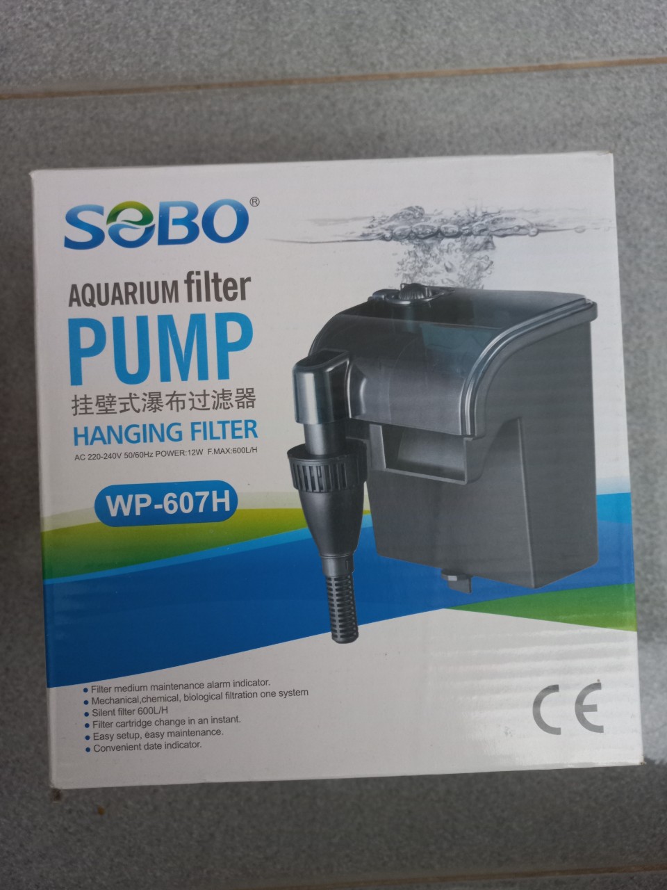 Máy lọc nước hồ cá dạng thác nước SoBo 607H WP-607H
