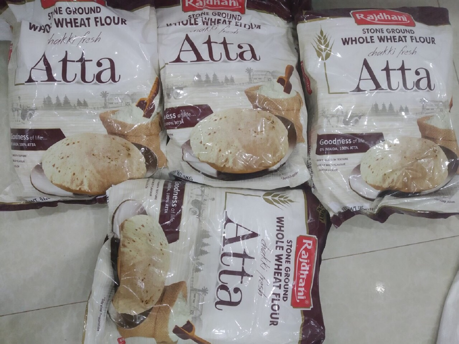 5kg Bột mỳ nguyên cám Atta Rạdhani [Date 10.2023]