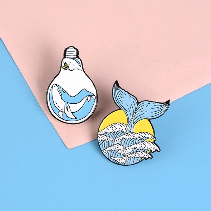Ocean Brooch Enamel Pins Kacket Badge - GC011