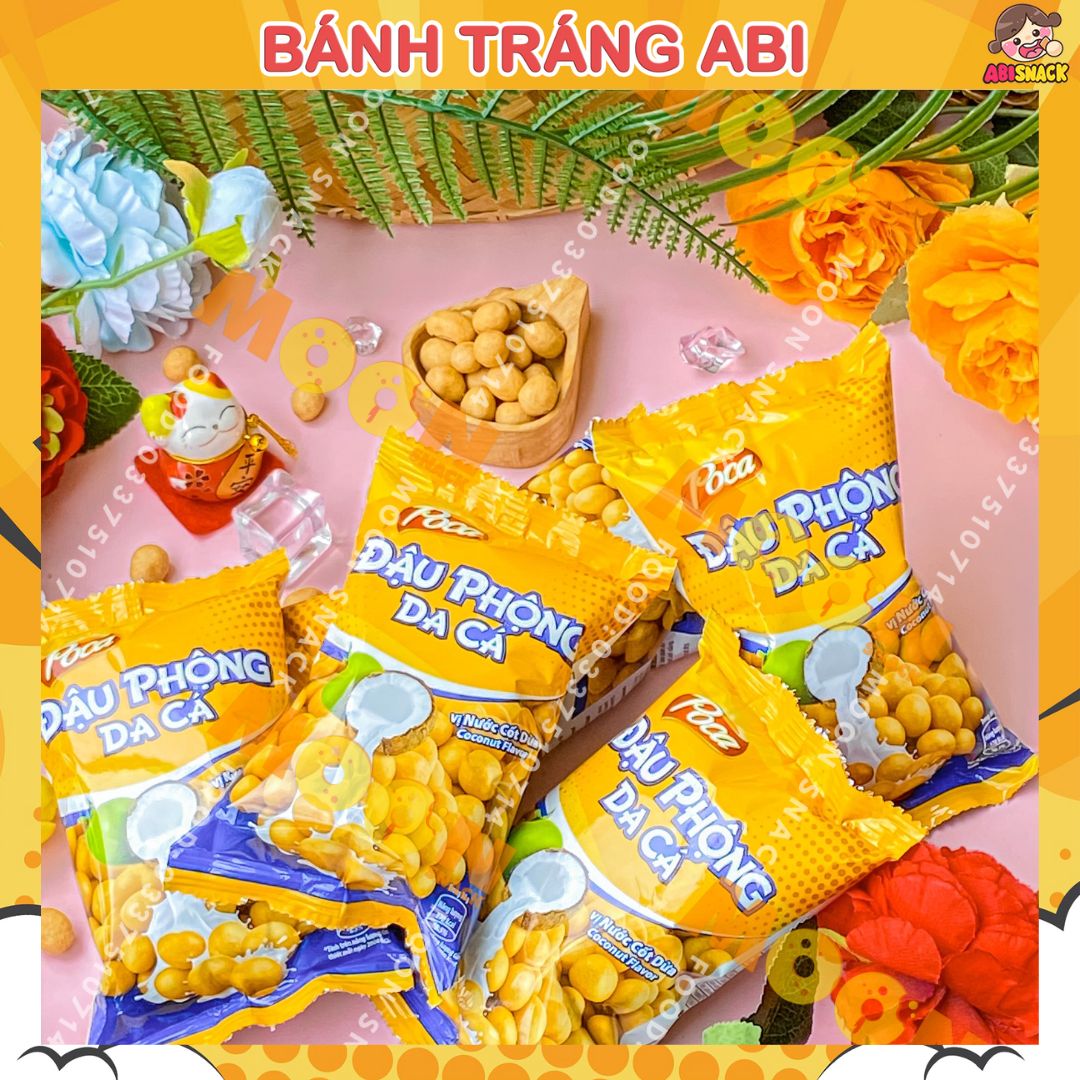 Snack Đậu Phộng Da Cá Poca Vị Nước Cốt Dừa 38g