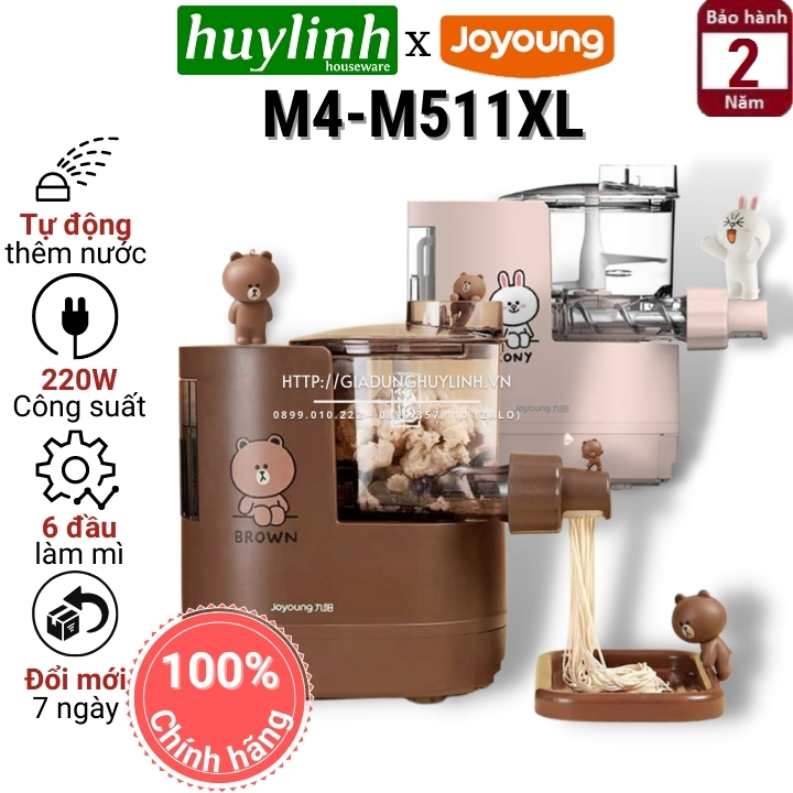[HCM][Trả góp 0%]Máy làm mì sợi Joyoung M4-M511XL